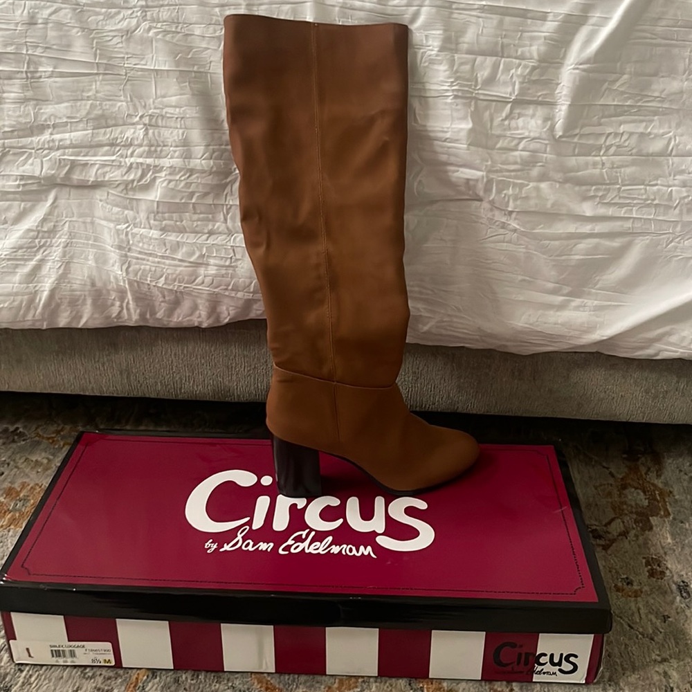 Sam Edelman Brown Leather Knee High Boots